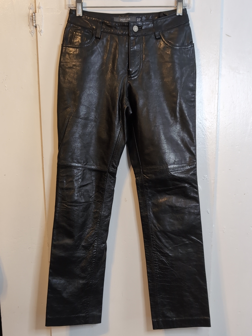 Vint. Y2K Gap Bootcut Leather pants womens 0x27